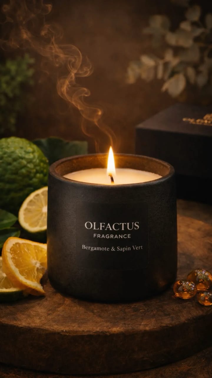 Bougie Parfumée Bergamote & Sapin Vert