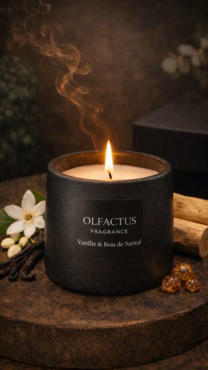Bougie Parfumée  Vanille & Bois de Santal